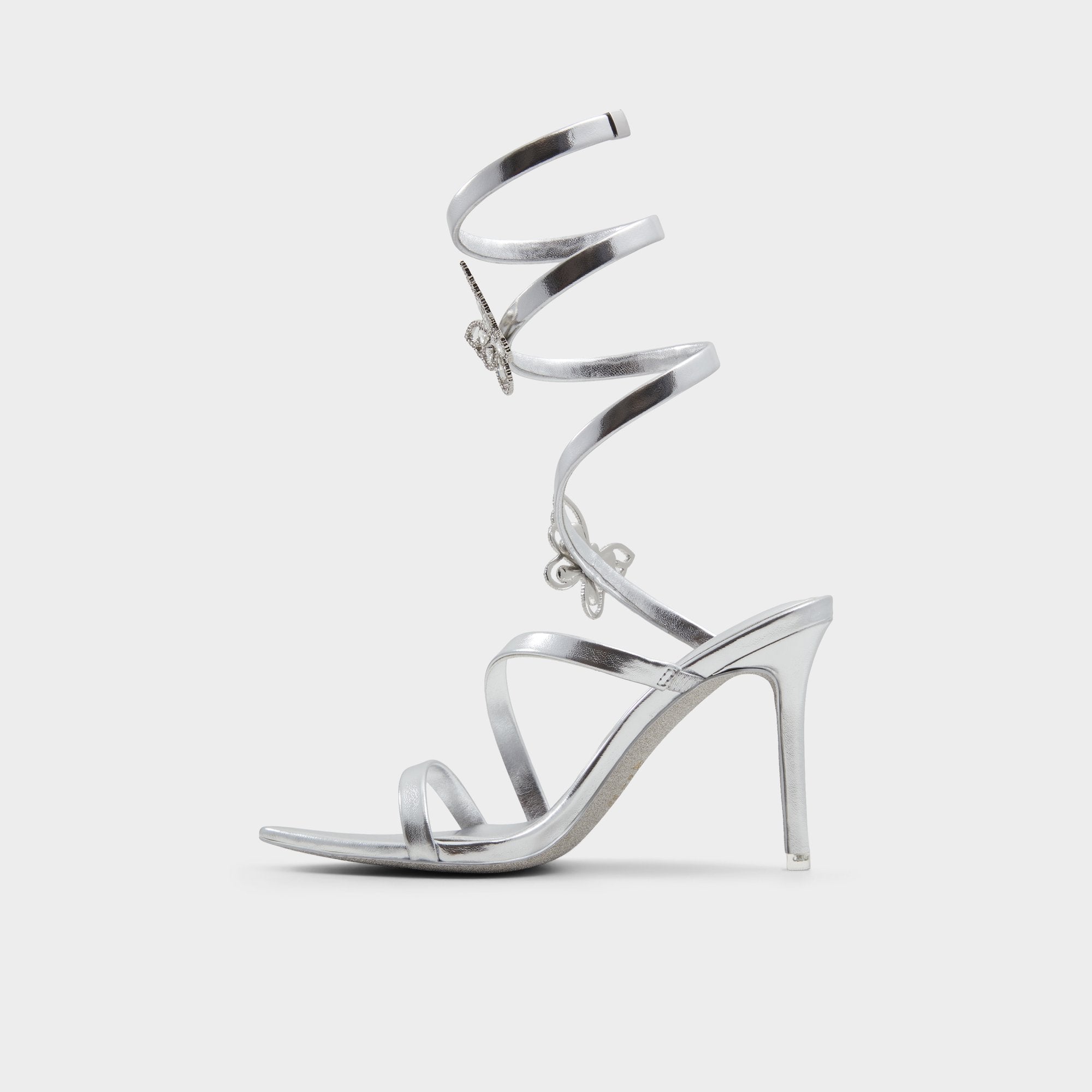 Aldo Ocia in Silver - Stiletto strappy sandal