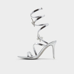 Aldo Ocia in Silver - Stiletto strappy sandal