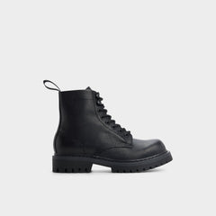 Aldo Doublezero in Other Black - Combat boot, Lug sole