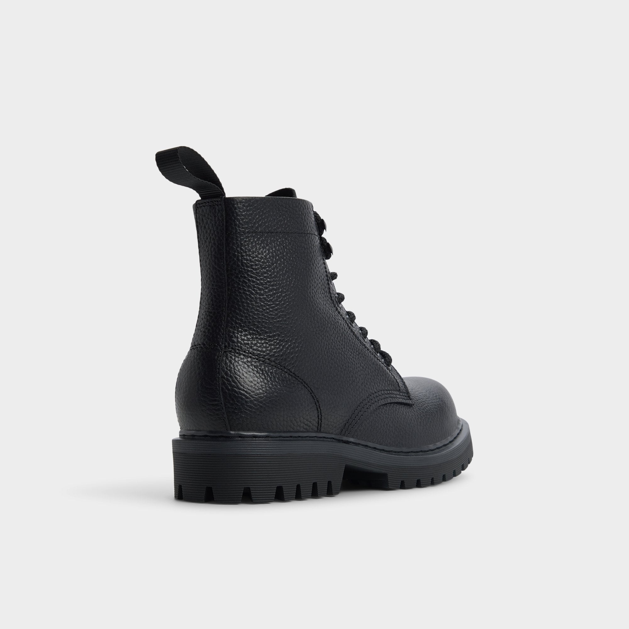 Aldo Doublezero in Other Black - Combat boot, Lug sole