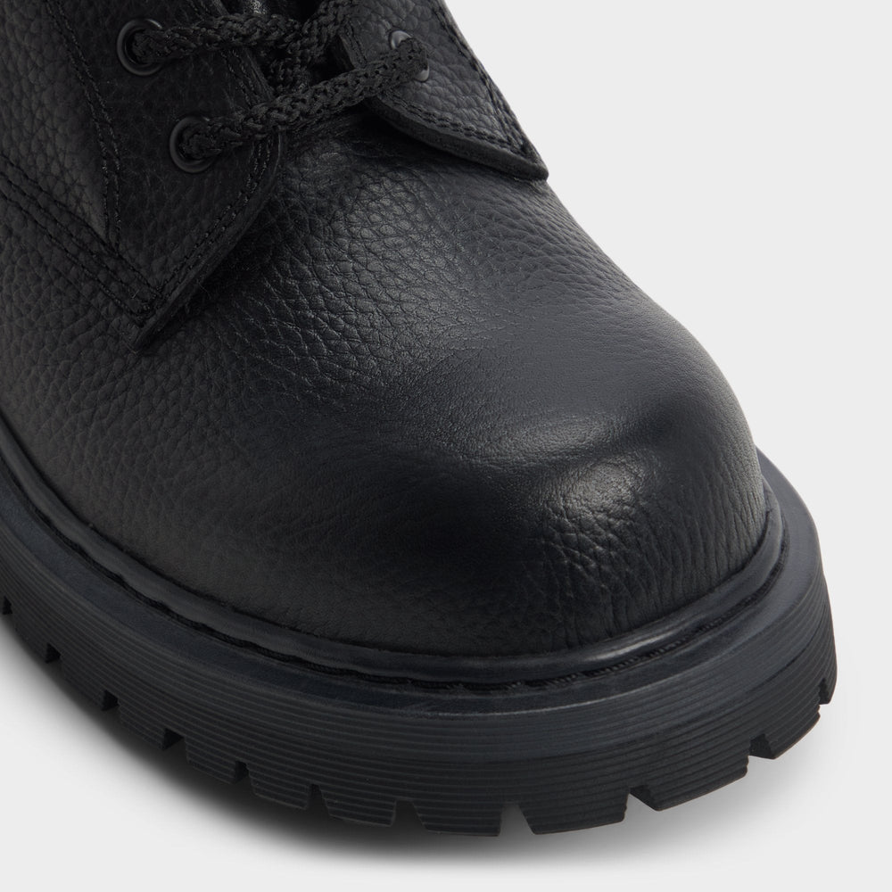 Aldo Doublezero in Other Black - Combat boot, Lug sole