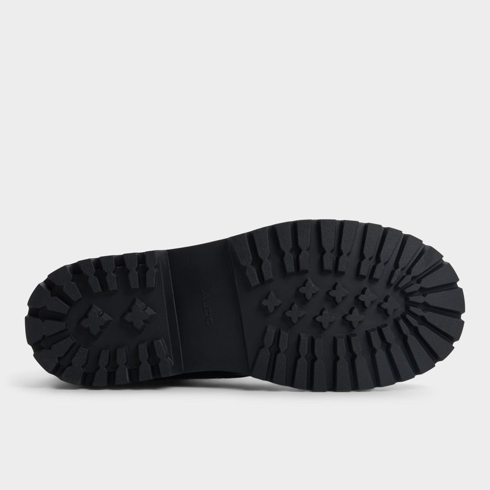 Aldo Doublezero in Other Black - Combat boot, Lug sole