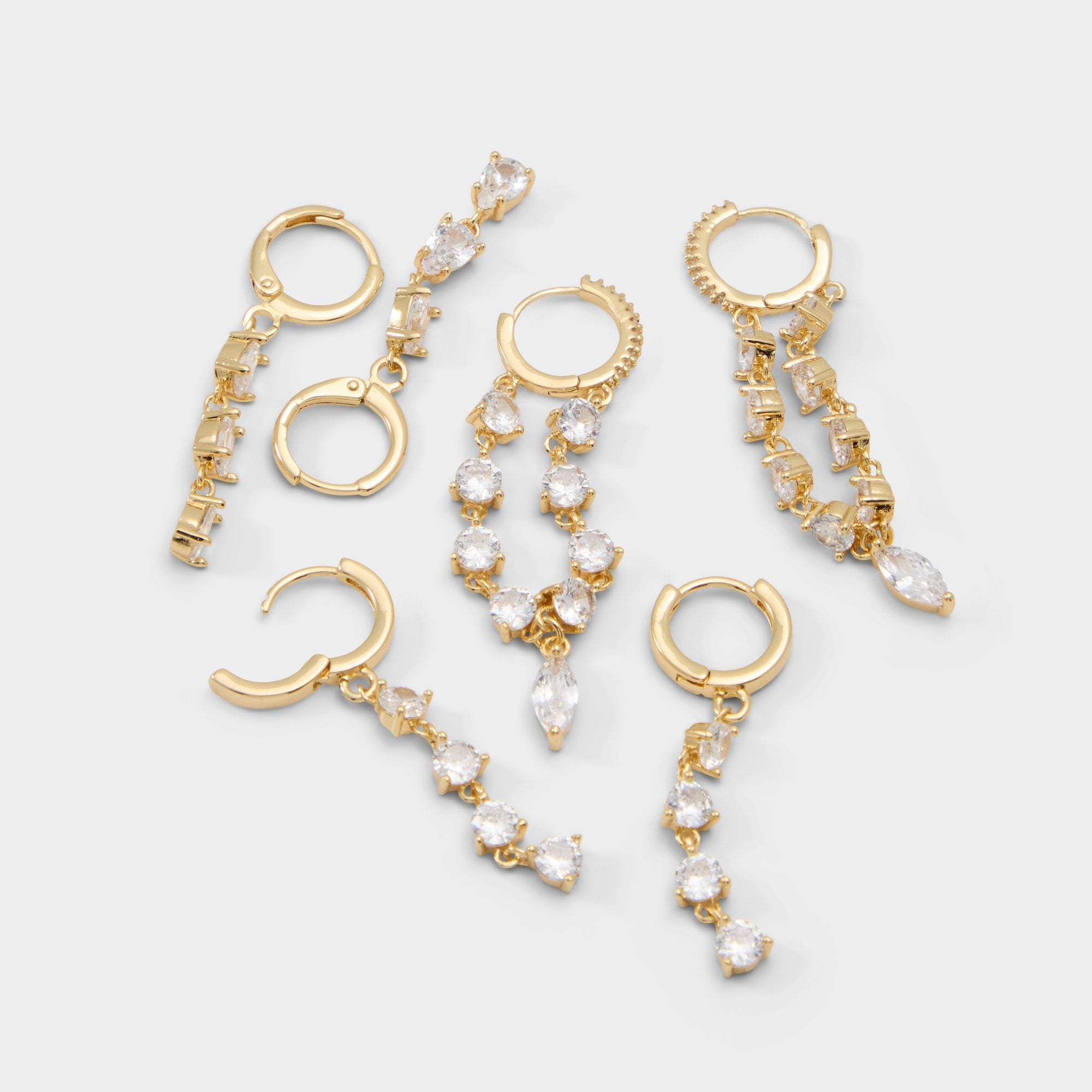 Aldo Colettee in Gold Clear Multi - Earring set