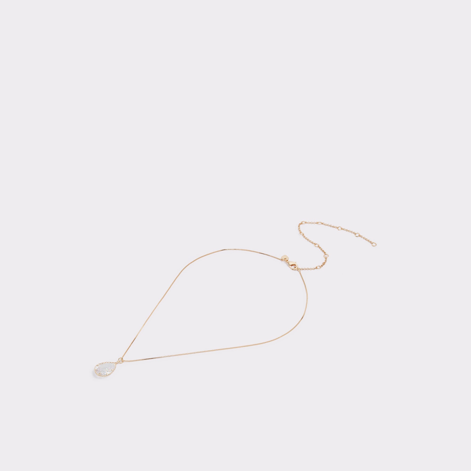 Aldo Beauceron Gold/Clear Multi Women's Necklaces - Teardrop necklace