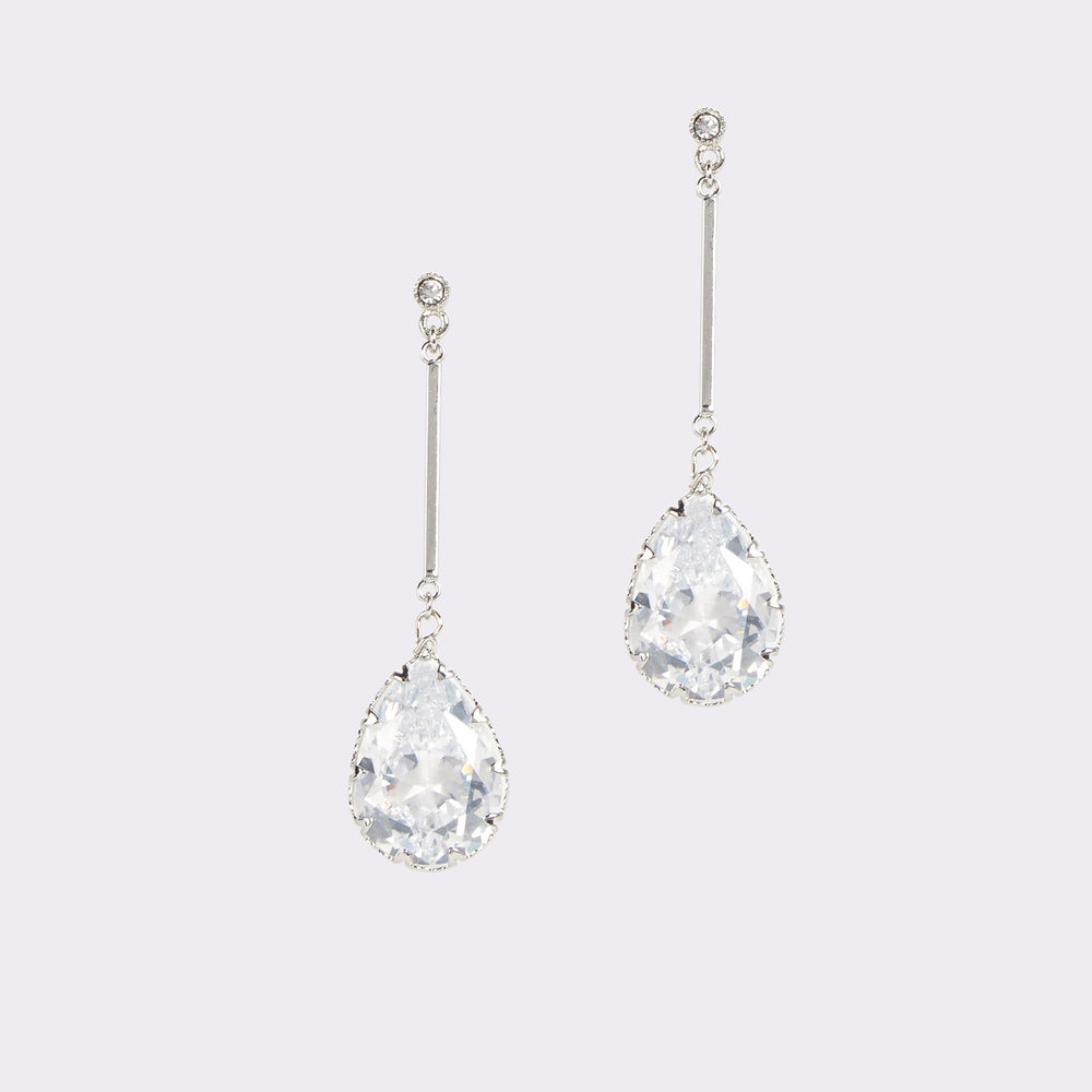 Aldo Cares Silver/Clear Multi Women's Earrings - Chandelier earrings