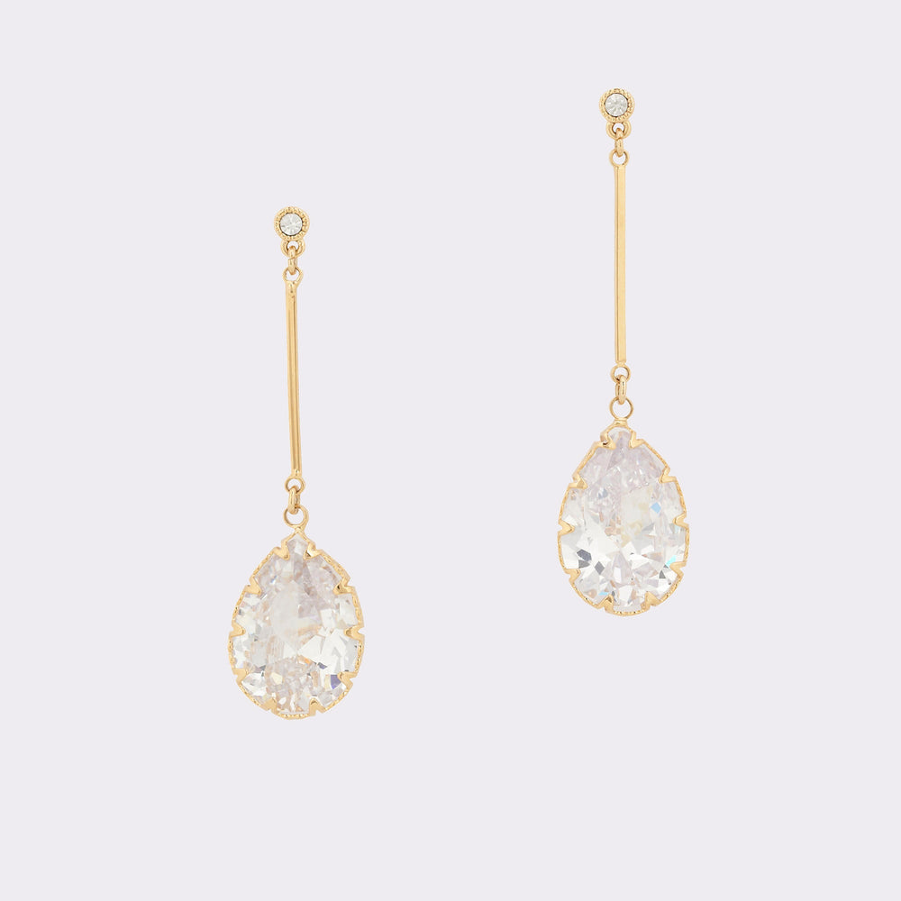 Aldo Cares Gold/Clear Multi Women's Earrings - Chandelier earrings