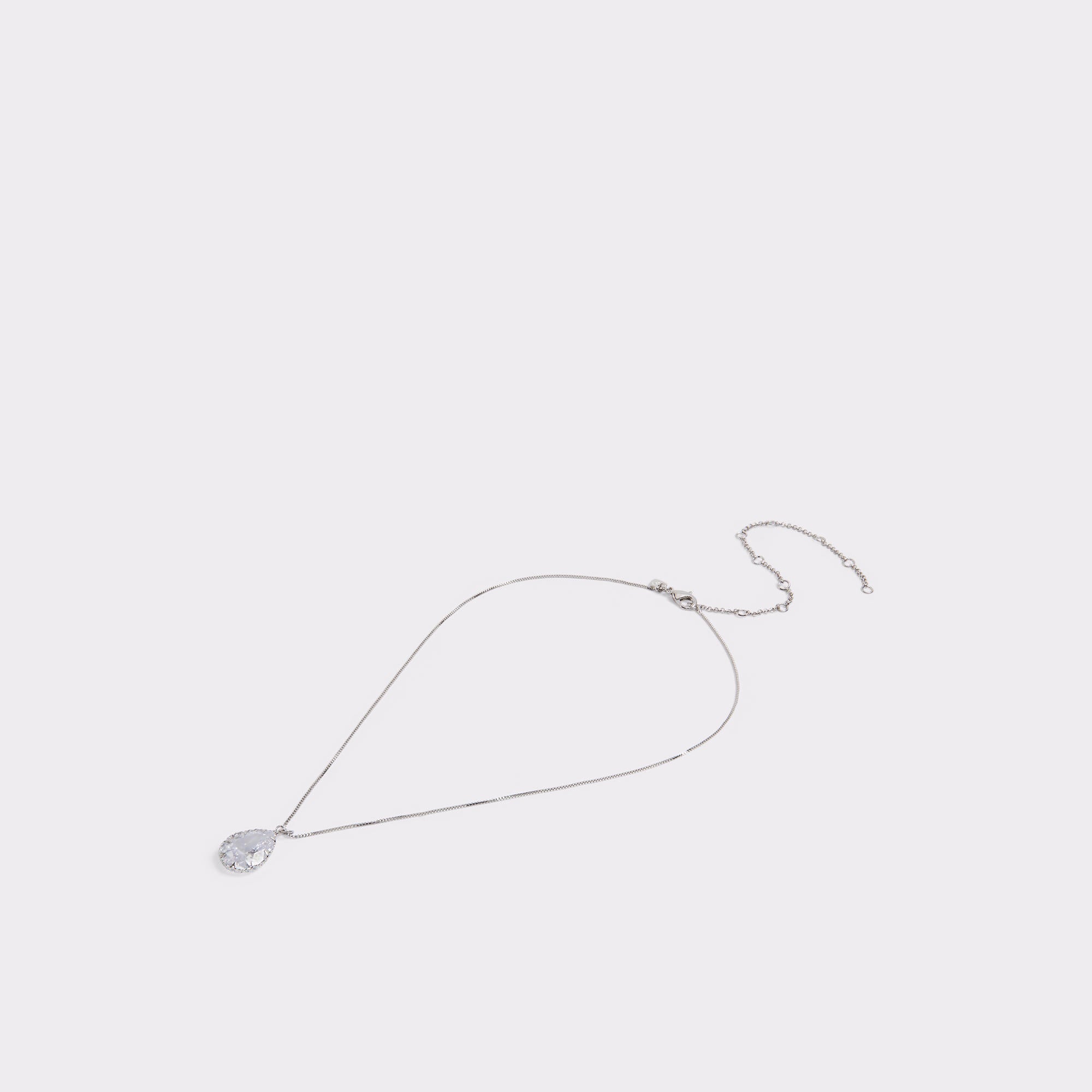 Aldo Beauceron Silver/Clear Multi Women's Necklaces - Teardrop necklace