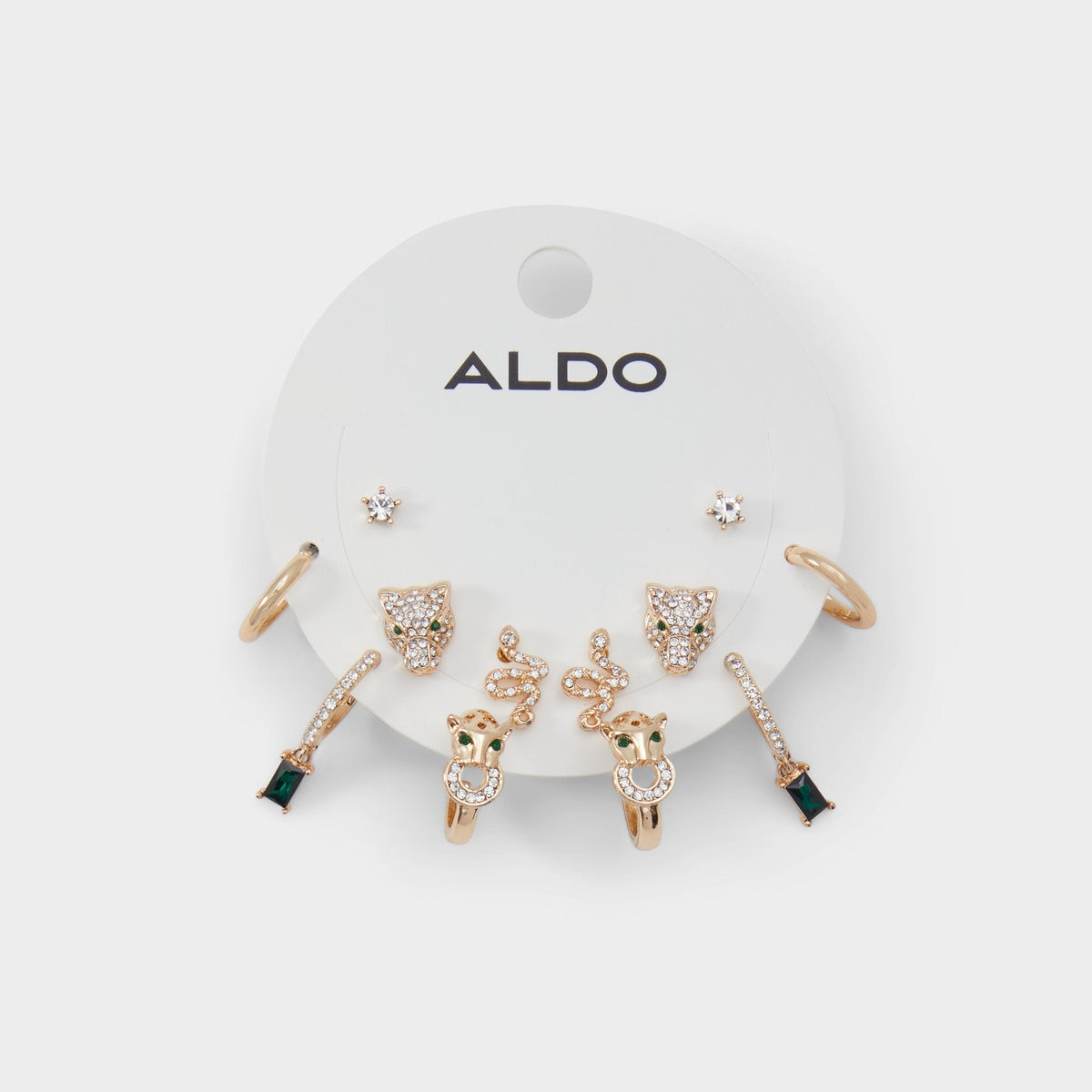 Aldo Junglechic Gold/Clear Multi Women's Earrings - Earrings