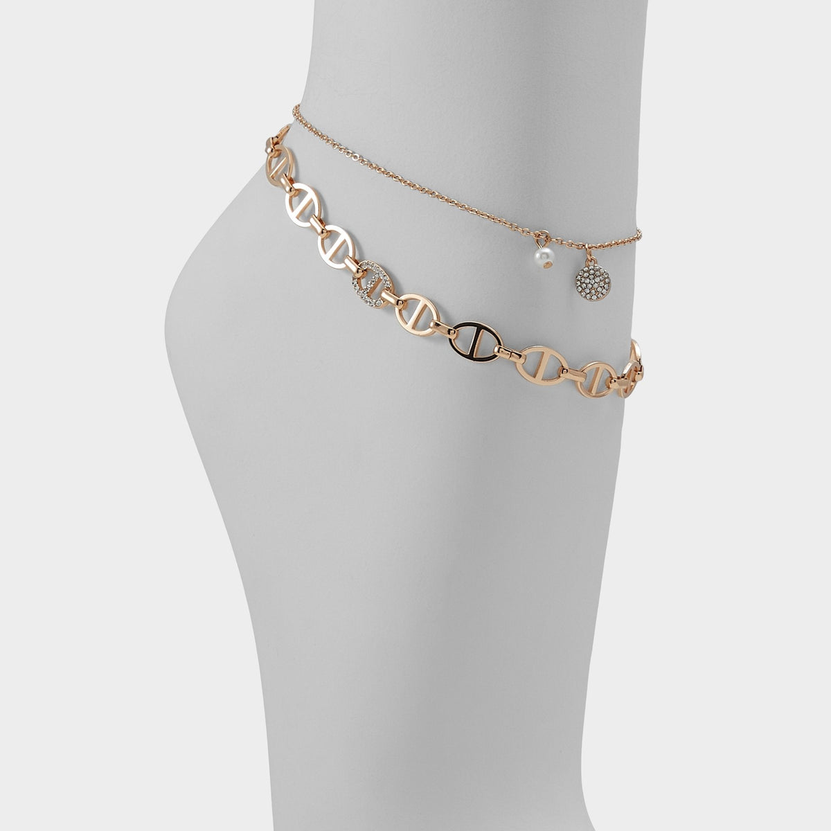 Aldo Splenndorx Gold/Clear Multi Women's Anklets - Anklet