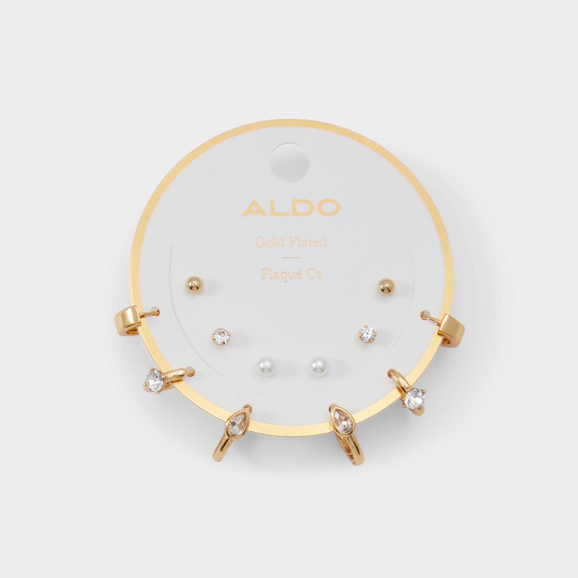 Aldo Faramanna Gold/Clear Multi Women's Cubic Zirconia - Earrings