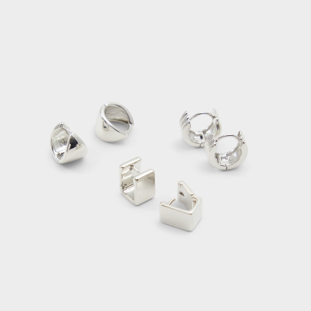 Aldo Adenariel in Silver - Huggie hoop earrings