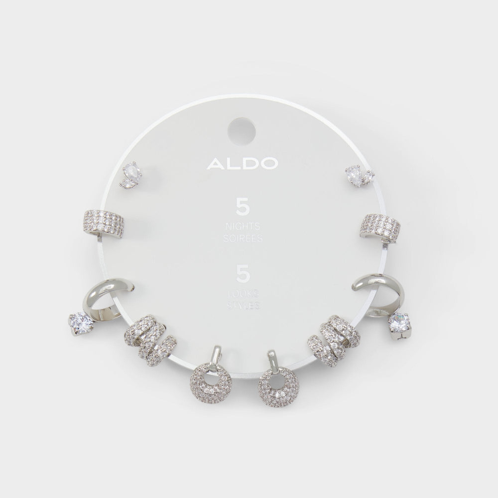 Aldo Fivelooks Silver/Clear Multi Women's Cubic Zirconia - Earrings