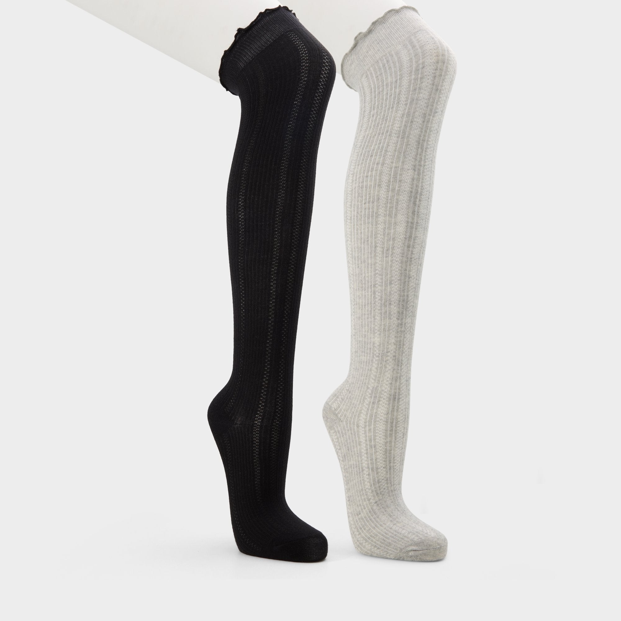 Aldo Frillie in Black White - Knee high socks