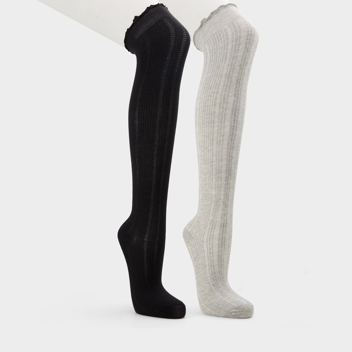 Aldo Frillie in Black White - Knee high socks