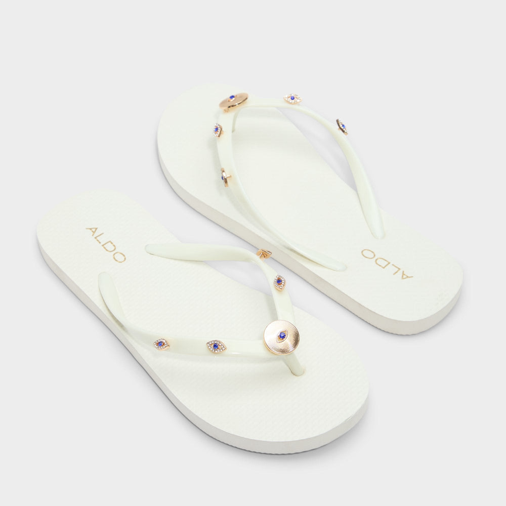 Aldo Edajan Black/Gold Multi Women's Jelly Sandals & Flip Flops - Flip flop