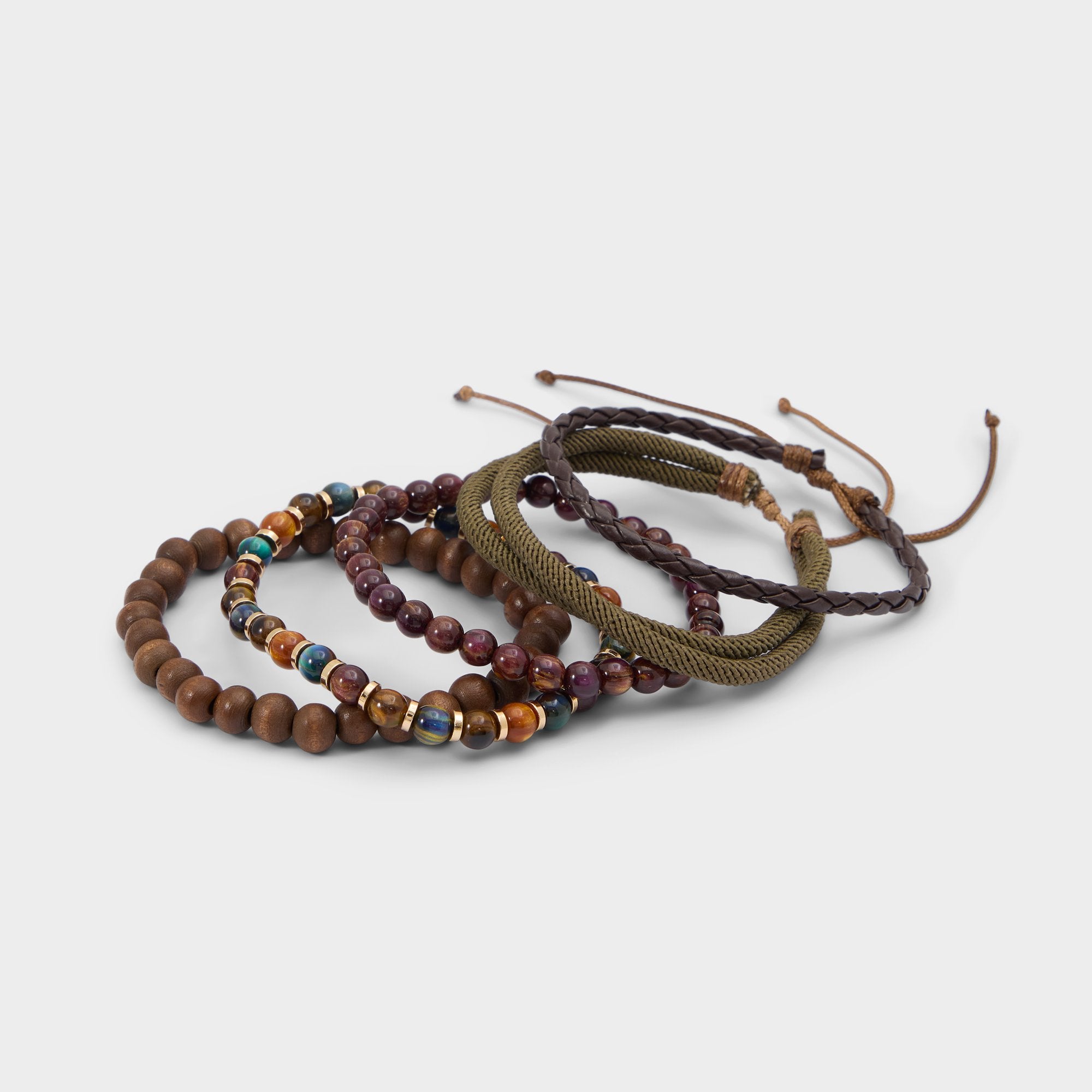 Aldo Loggann in Dark Brown - Bracelet set