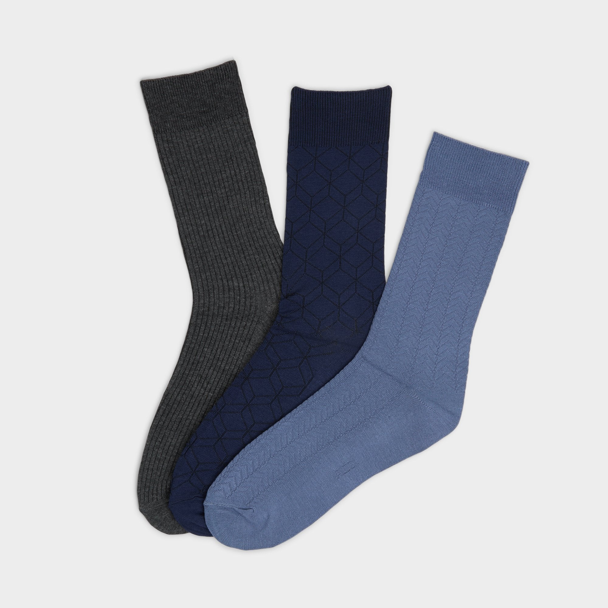 Aldo Wanaro Medium Blue Men's Socks - Crew socks