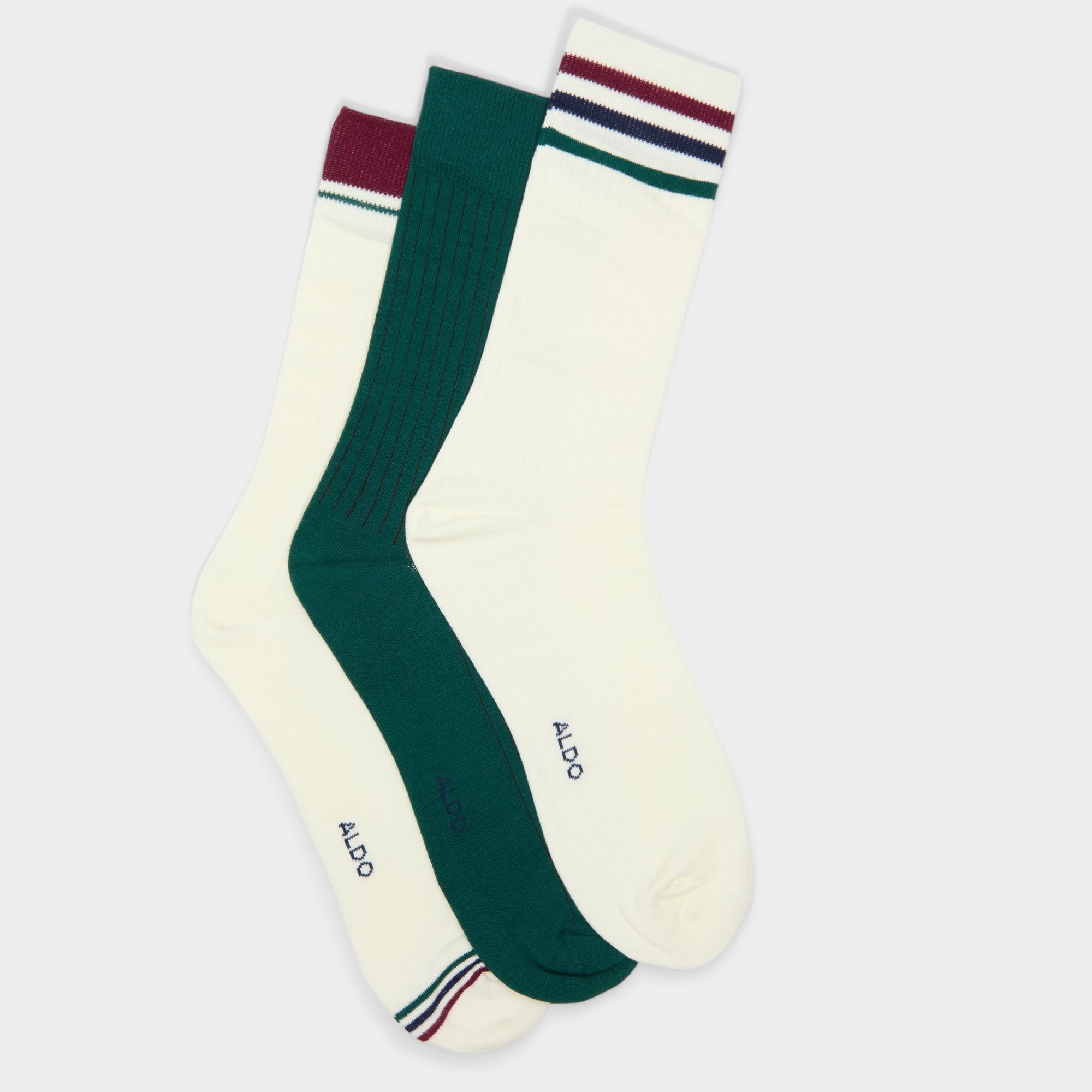 Aldo Clubstripes Bordo Men's Socks - Crew socks