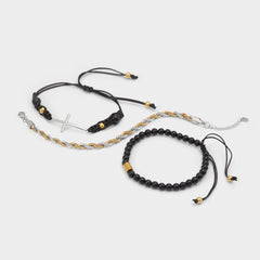Aldo Waoron Black/Gold Multi Men's Jewelry - Bracelet