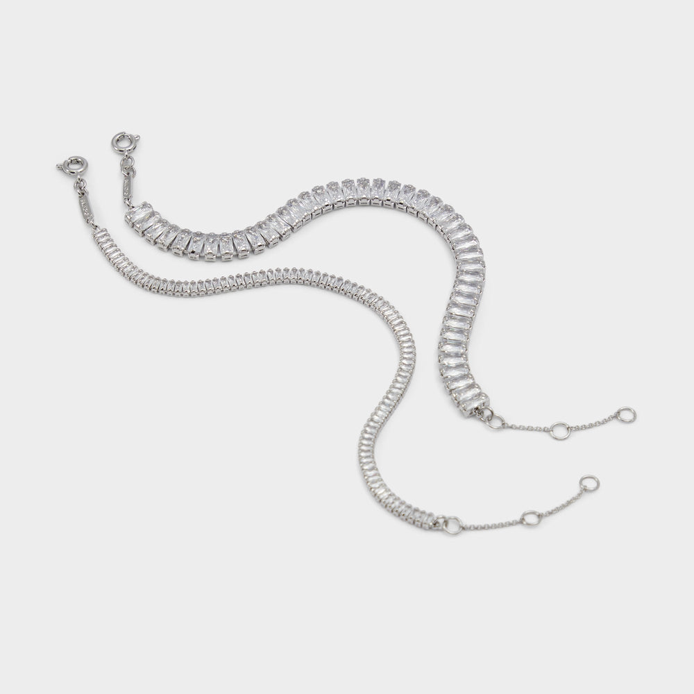 Aldo Lagodi Silver/Clear Multi Women's Cubic Zirconia - Bracelet