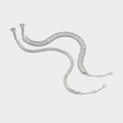 Aldo Lagodi Silver/Clear Multi Women's Cubic Zirconia - Bracelet