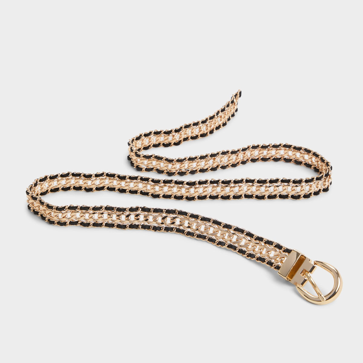Aldo Albemarle Black/Gold Multi Women's Belts - Belt